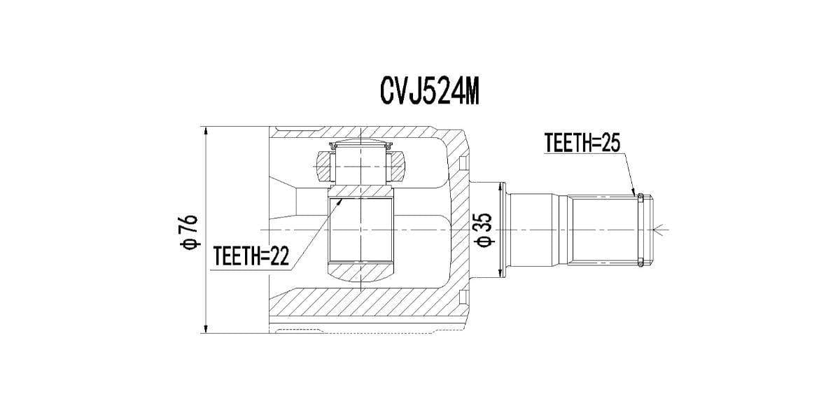 Inner Cv Joint - Cvj524M - Modern Auto Parts