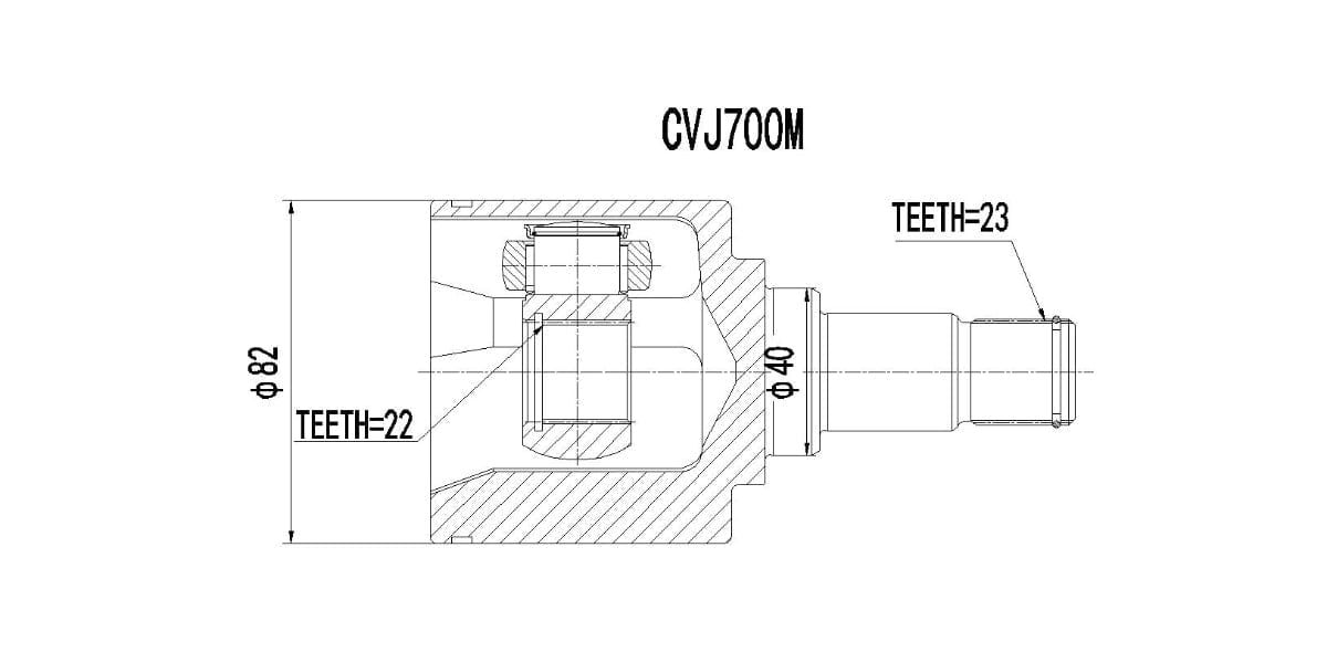 Inner Cv Joint Ford Escort 1.3L,1.6L,Xr3,Bantam,Rustler 1981-1994 at Modern Auto Parts!
