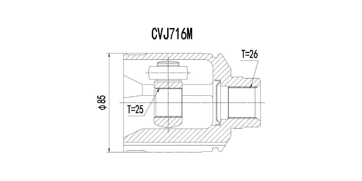 Inner Cv Joint Ford Laser 1600,Meteor,Mazda 323,Rustler 1994-2002 at Modern Auto Parts!