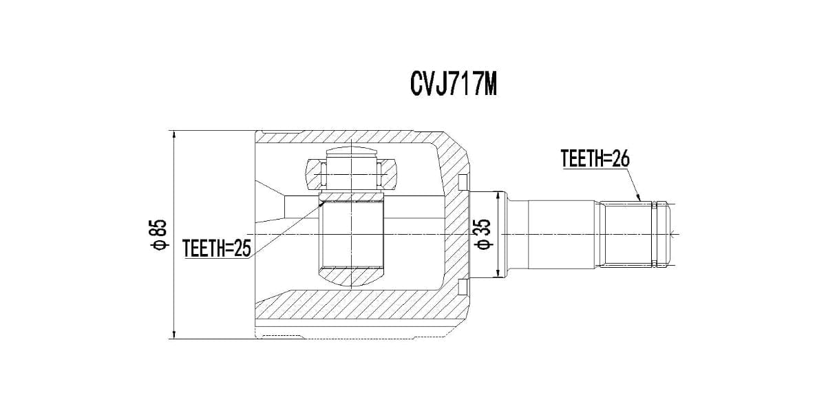 Inner Cv Joint Ford Laser 2.0,Meteor 2.0,Mazda 323 1991-2002 at Modern Auto Parts!