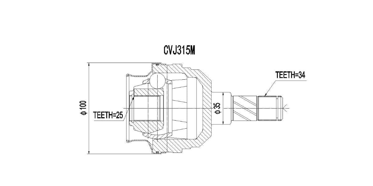 Inner Cv Joint Opel Astra 160I Estate,180I,200I,Kadett,Monza,Zafira 2001-2006,1987-1999 at Modern Auto Parts!