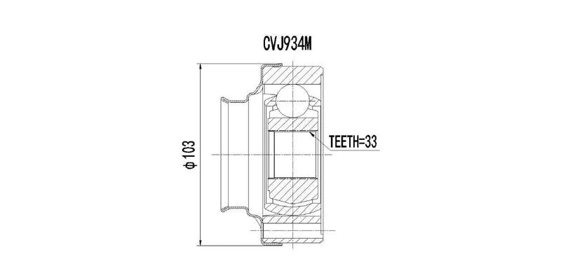 Inner Cv Joint Seat Ibiza 1.9 Tdi,New Beetle,Vw Fox,Golf 2,Golf 3,Caddy 1993-2010 at Modern Auto Parts!