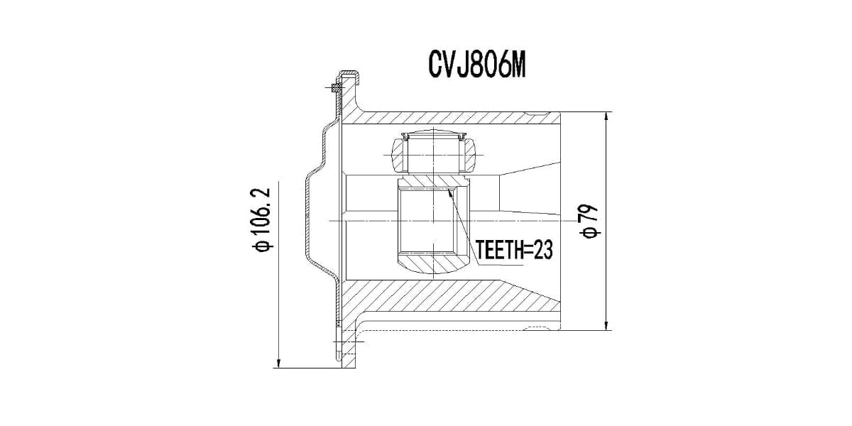 Inner Cv Joint Toyota Conquest 1300,1600,180I,Corolla CVJ806M