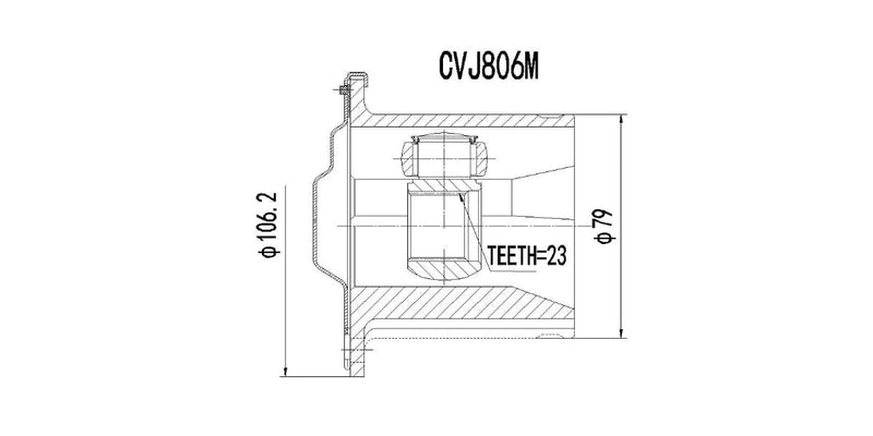 Inner Cv Joint Toyota Conquest 1300,1600,180I,Corolla,Tazz 1984-1988 at Modern Auto Parts!