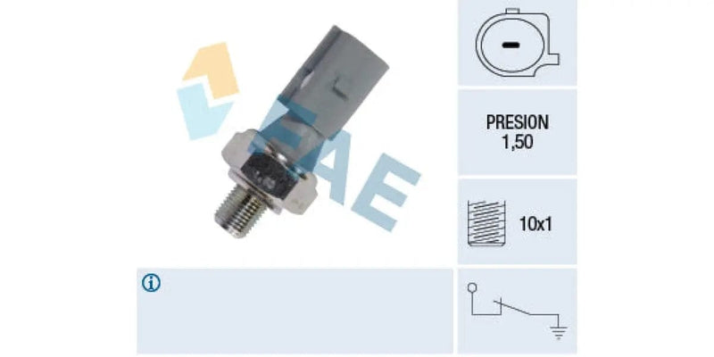 Oil Pressure Switch 1.50 M10X1.00 Mercedes A20/B200 (M266.960/980) (FAE 12840)