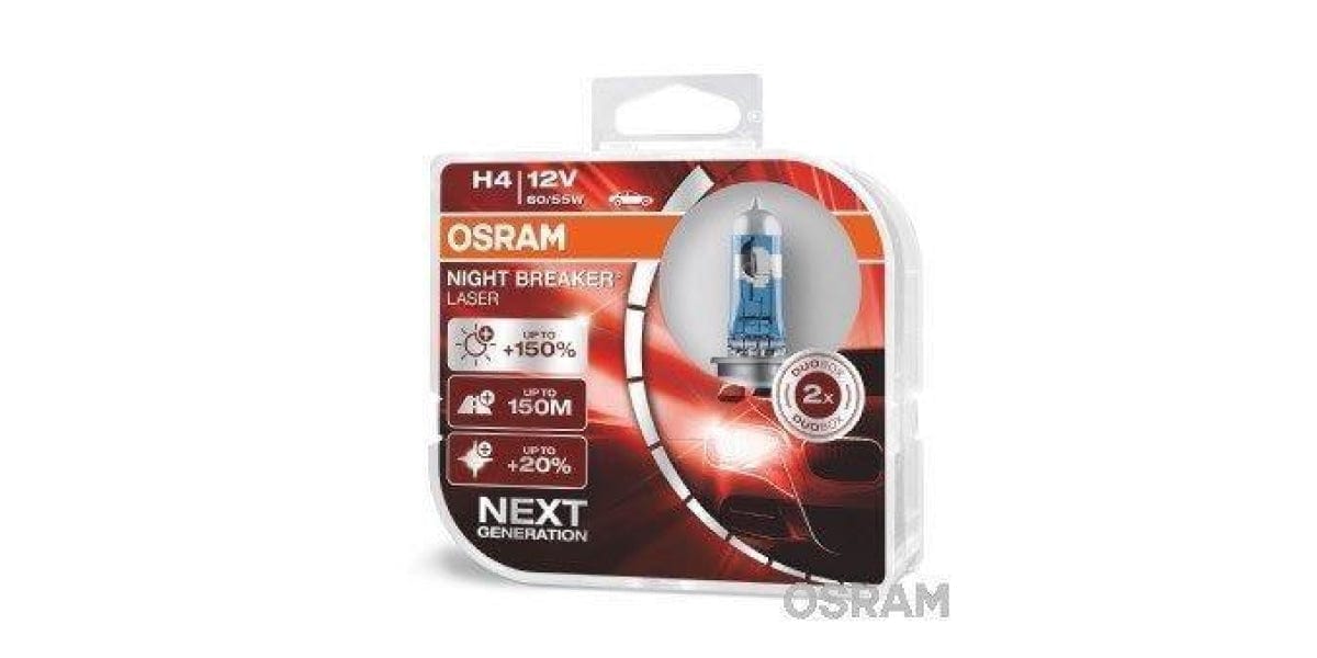 Osram Night Breaker Laser Next H1/ H3/ H4/ H7 /Hb3/ Hb4 / H11/ H8 (Set) - Modern Auto Parts