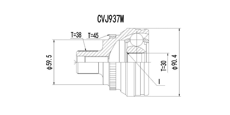 Outer Cv Joint Audi 500E,A4,A6,Kombi 1992-2005 at Modern Auto Parts!