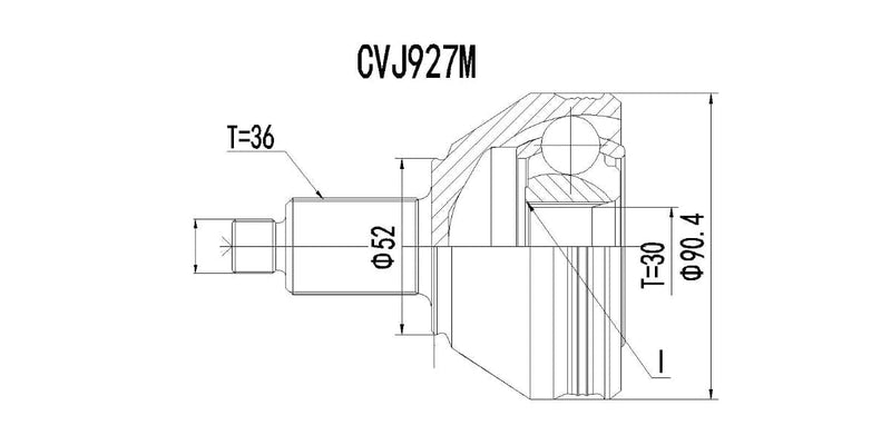 Outer Cv Joint Audi A1 1.2 Tfsi,1.4Tfsi,Polo 1.4Tdi,Polo Calssic 2002-2010,2011> at Modern Auto Parts!