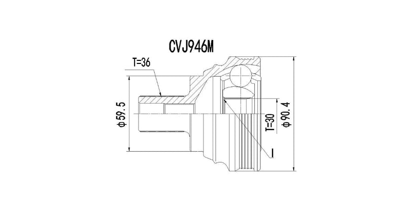 Outer Cv Joint Audi A3 1.6 Tdi,A3,Seat Leon,Golf 5,Golf 6,Vw Touran,Caddy 2004-2016 at Modern Auto Parts!