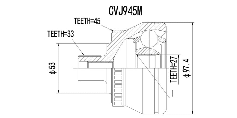 Outer Cv Joint Audi A4 1.9 Tdi 2001-2005 at Modern Auto Parts!