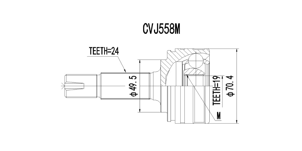 Outer Cv Joint Citroen C1 1.0,Peugeot 107 1.0,Toyota Aygo 1.0 2006-2015 at Modern Auto Parts!