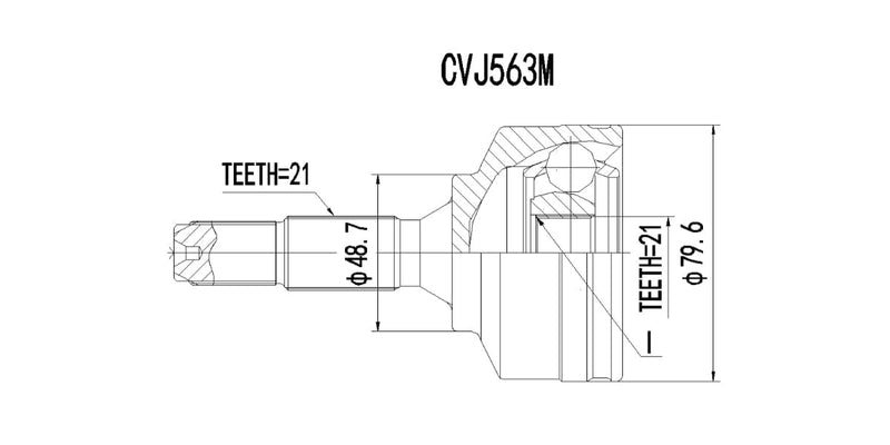 Outer Cv Joint Citroen C2 1.4I,C3 1.4I 2002-2009 at Modern Auto Parts!