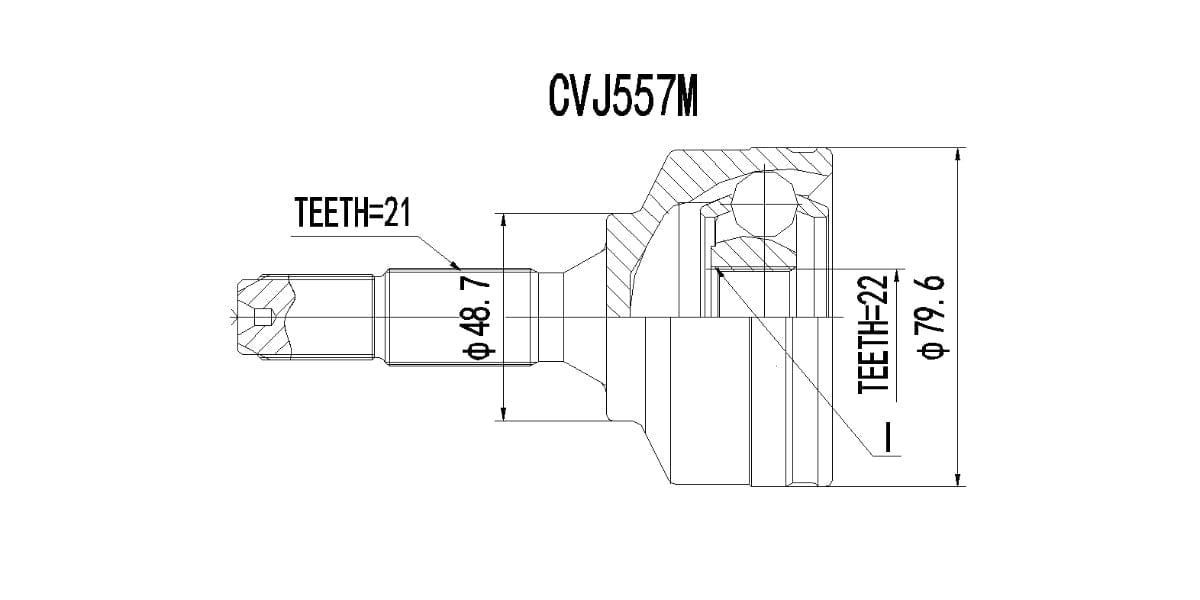 Outer Cv Joint Citroen C2 1.6I Vts,C3 1.6I,C4,Xsara 2001-2010 at Modern Auto Parts!