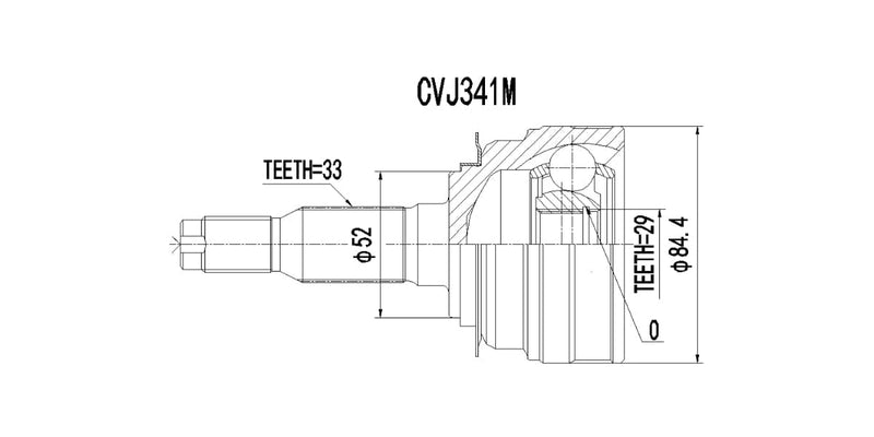Outer Cv Joint Daewoo Espero 180,2000,Nubira 2.0Cdx 1995-2000 at Modern Auto Parts!