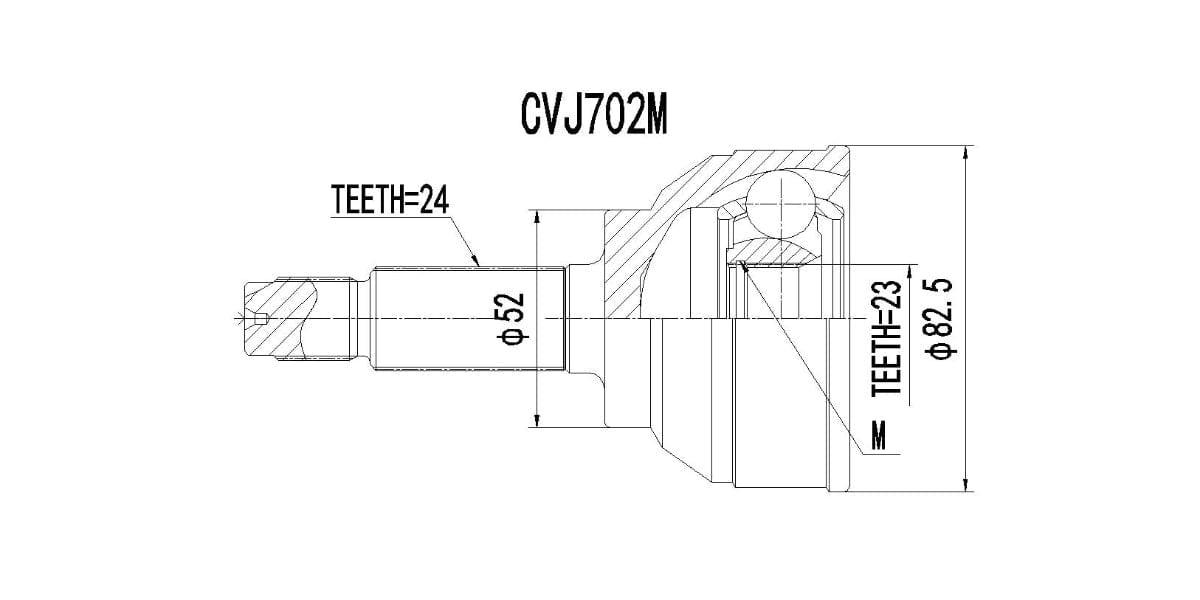 Outer Cv Joint Ford Laser 1.6,2.0,Meteor,Bantam,Mazda 323,Rustler 1991-2002 at Modern Auto Parts!