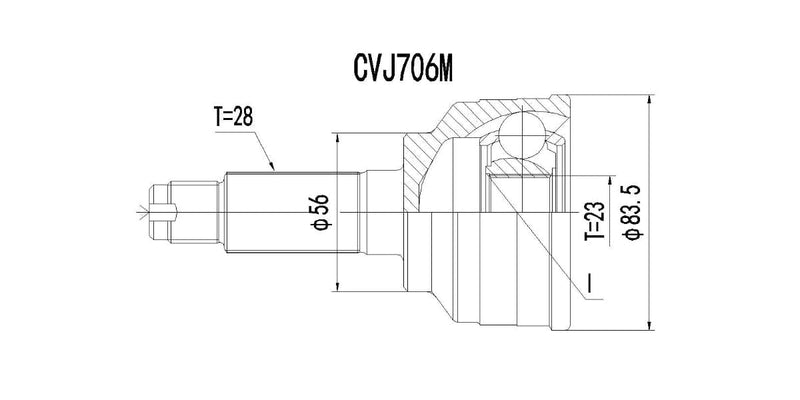 Outer Cv Joint Ford Telstar 2.0I,Kia Clarus,Mazda 626 1993-2000 at Modern Auto Parts!