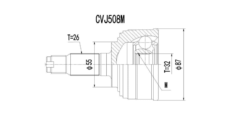 Outer Cv Joint Honda 150I Encore,160I,180E,180Imcivic 1989-2003 at Modern Auto Parts!