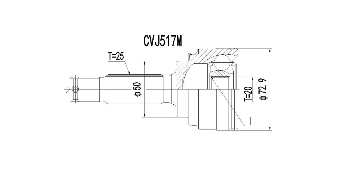 Outer Cv Joint Hyundai Atos 1.1I 2005-2013 at Modern Auto Parts!
