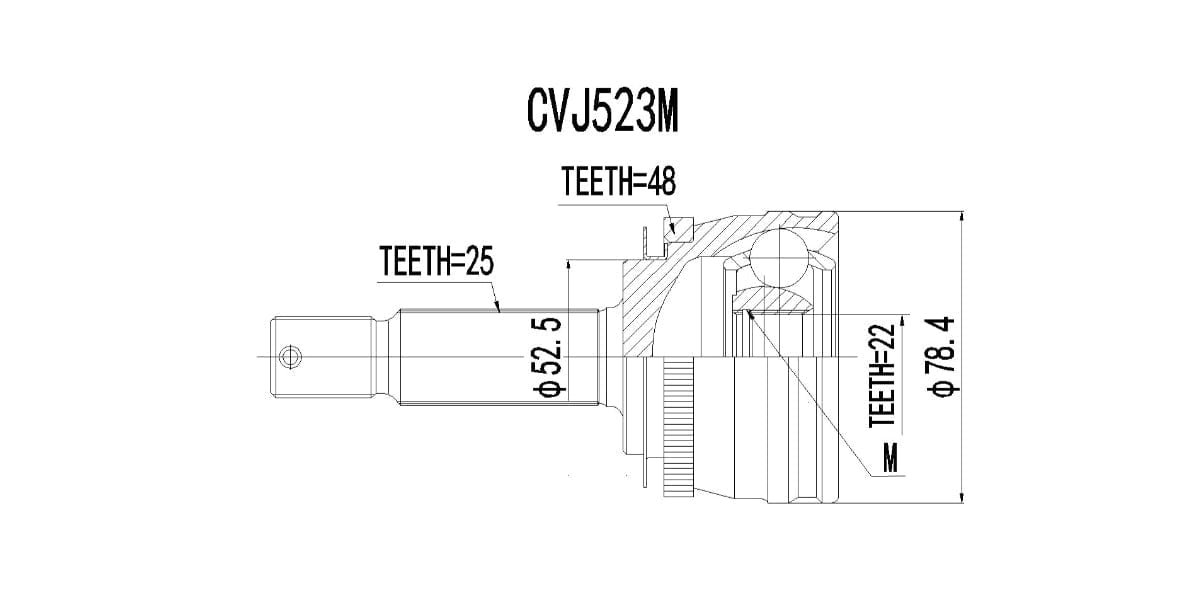 Outer Cv Joint Hyundai Getz 1.4,1.5Drci,1.6 2006-2012 at Modern Auto Parts!