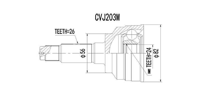 Outer Cv Joint Kia Shuma 1.8I Gs,Shuma Ii 1.8 1999-2004 at Modern Auto Parts!