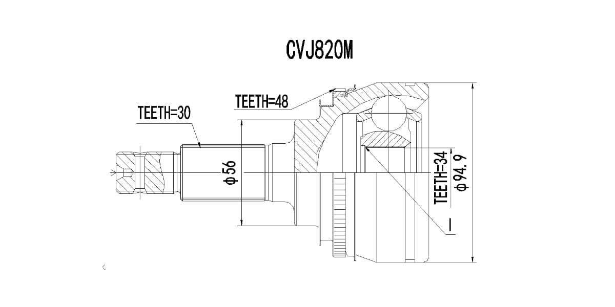 Outer Cv Joint Lexus Gs300,Ls400,Camry 300Sei,Camry New 1989-2000 at Modern Auto Parts!