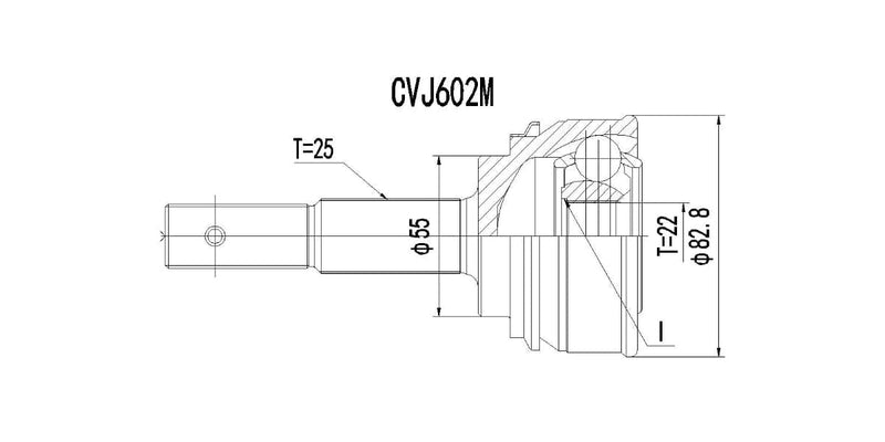 Outer Cv Joint Nissan Almera 1.6,Sabre 160,Sentra 140,160 1993-2005 at Modern Auto Parts!