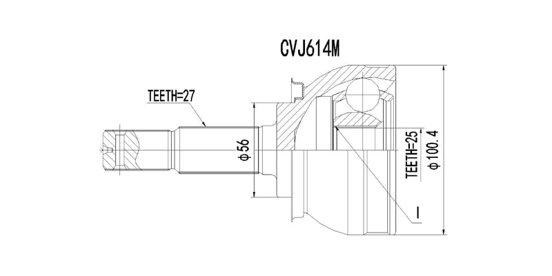Outer Cv Joint Nissan Maxima 2.0 Qx V6 1998-2000 at Modern Auto Parts!