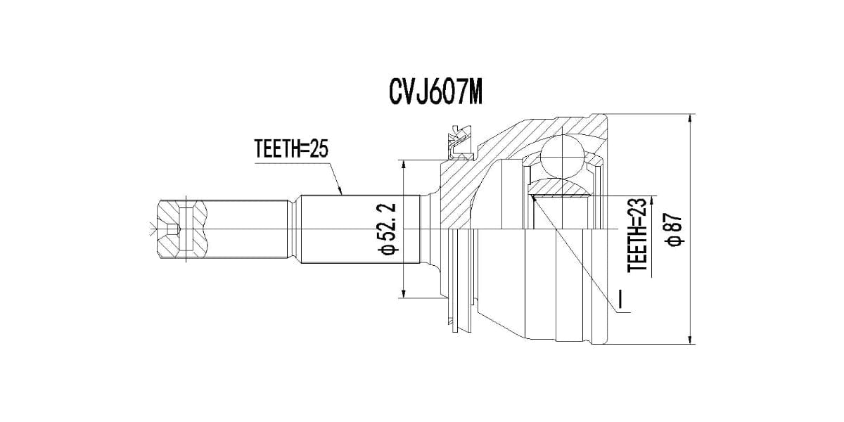 Outer Cv Joint Nissan Sentra 1.6 Gl,Gxe 1987-1992 at Modern Auto Parts!