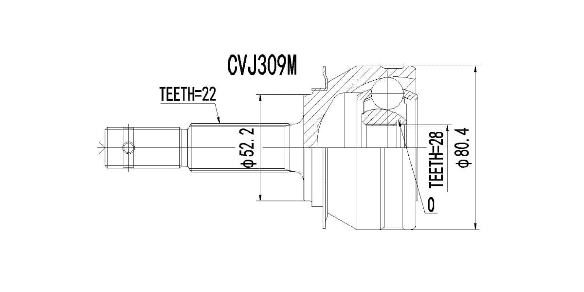 Outer Cv Joint Opel Astra 140I,Corsa 140I,160I 1996-2007 at Modern Auto Parts!