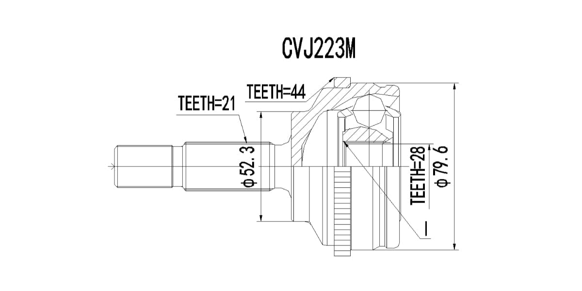 Outer Cv Joint Renault Clio Ii 1.2,1.6 2001-2009 at Modern Auto Parts!