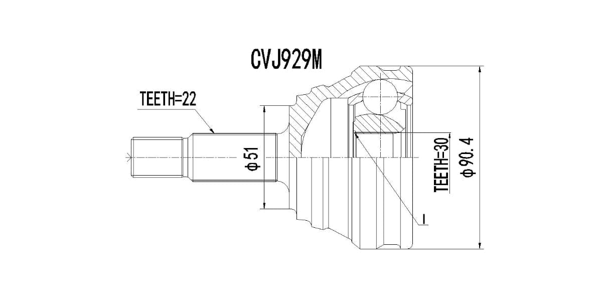 Outer Cv Joint Seat Ibiza 1.8T Cupra,Vw Golf 2,Citi Golf,Jetta 1996-2009 at Modern Auto Parts!