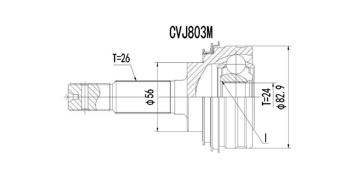 Outer Cv Joint Toyota Allex,Corolla,Rav 4,Runx 1995-2007 at Modern Auto Parts!