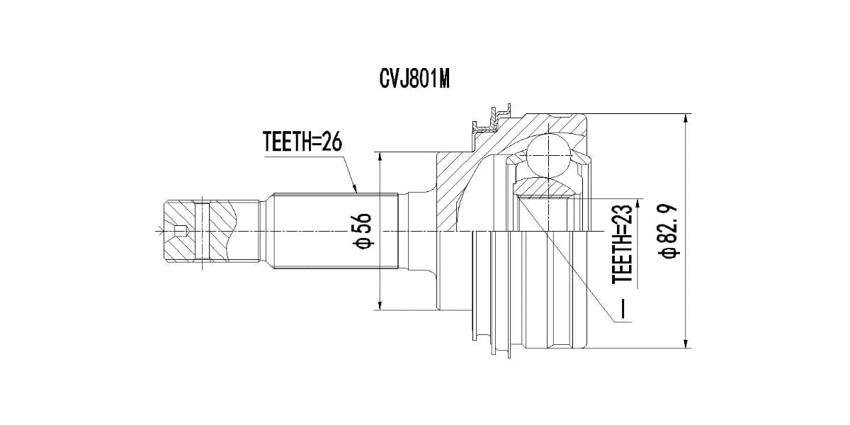 Outer Cv Joint Toyota Conquest 1300,1600,180I,Corolla,Tazz,Soluna 1984-2006 at Modern Auto Parts!