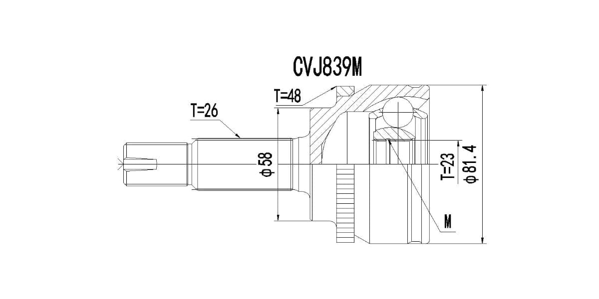 Outer Cv Joint Toyota Corolla,Runx,Tazz 2002-2007 at Modern Auto Parts!