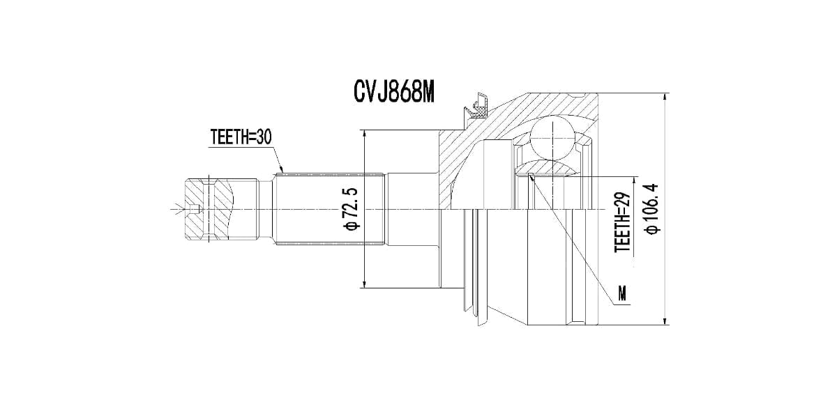Outer Cv Joint Toyota Hilux 2.5 D-4D 2005-2016 at Modern Auto Parts!