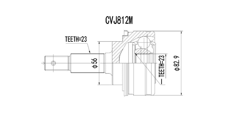 Outer Cv Joint Toyota Tazz 130,160I 2001-2006 at Modern Auto Parts!