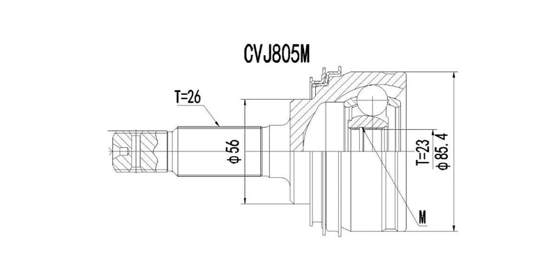 Outer Cv Joint Toyota Tazz 130,160I 2001-2006 at Modern Auto Parts!