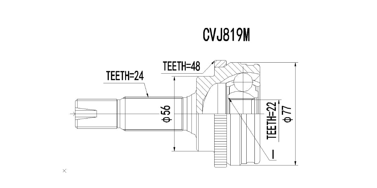 Outer Cv Joint Toyota Yaris 1.3 2005-2010 at Modern Auto Parts!
