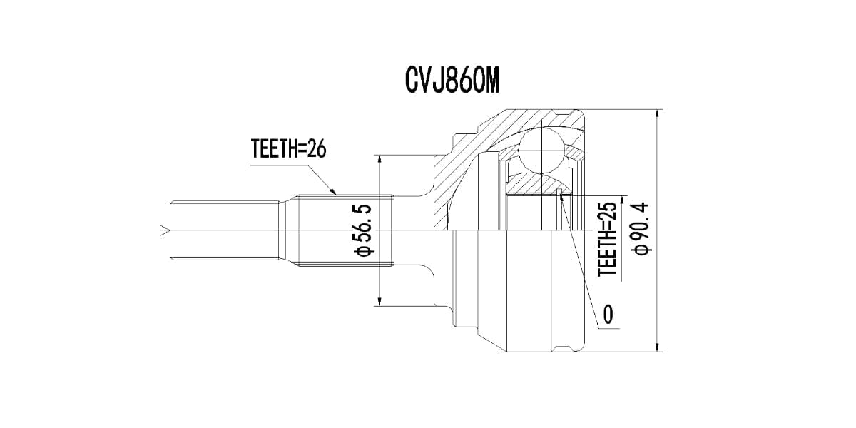 Outer Cv Joint Volvo 850 2.3 Turbo,2.5,S70 2.4 1994-2003 at Modern Auto Parts!