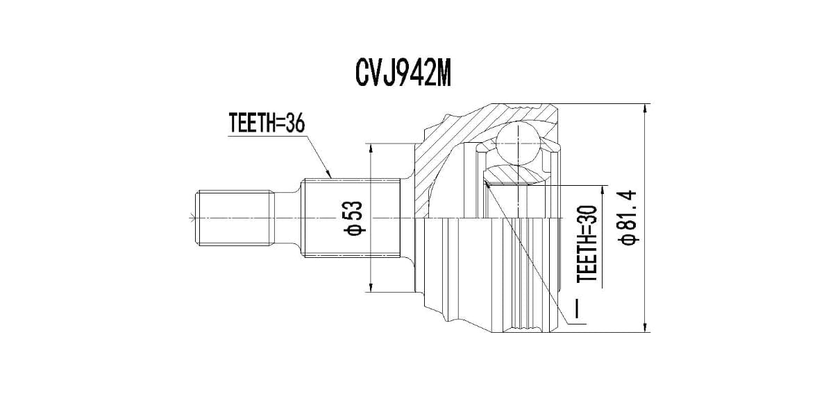 Outer Cv Joint Vw Golf 4 1.6I,Jetta 4 1999-2004 at Modern Auto Parts!