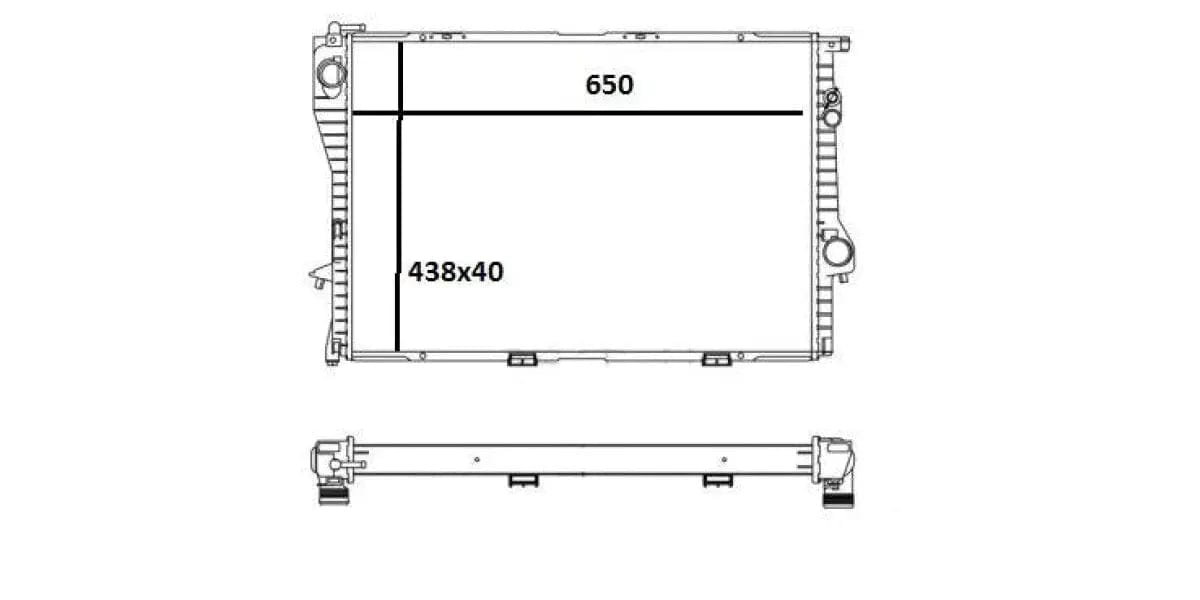 Radiator Aluminium Bmw E39 535/5( Behr-Mahle ) 6713132 ~Modern Auto Parts!