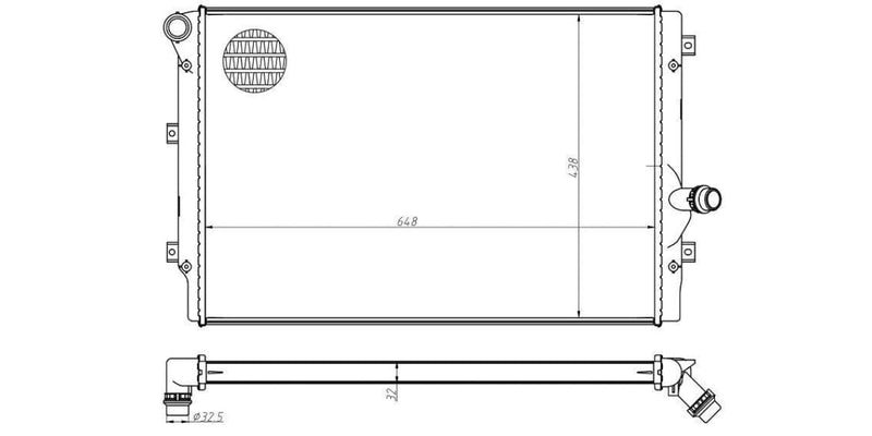 Radiator Audi A3,S3,Tt,Vw Eos,Golf,Jetta,Passat,Caddy Cfh,Bkd,Cbd,Bwa,Bmn,Cay,Cff,Cdl,Azv,Clc 2004-2016> at Modern Auto Parts!