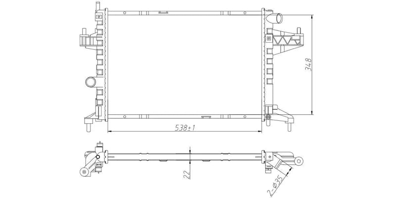 Radiator Chev Corsa 1.4I Ldv,1.6I,1.8I,Kadett,Tigra C14/C16/C18Se,Z18Xe 2002-2011 at Modern Auto Parts!