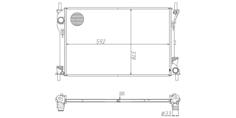 Radiator Ford Figo 1.4I Duratec 2010-2016 at Modern Auto Parts!