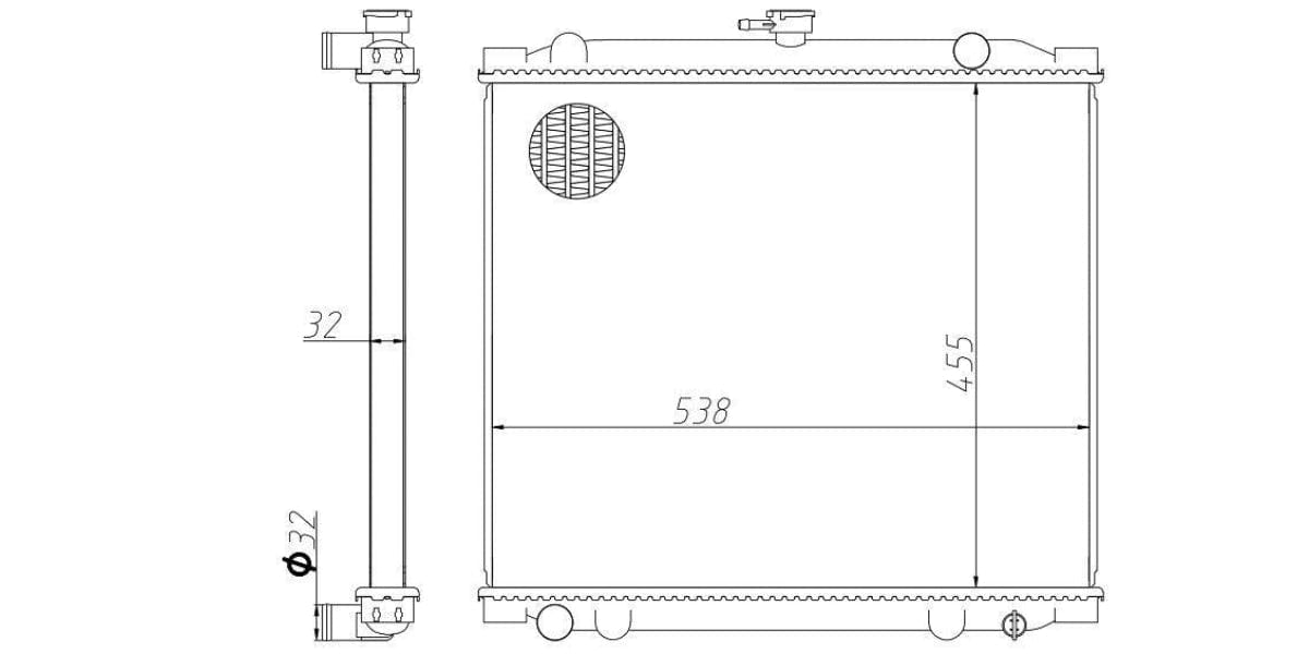 Radiator Gwm Ldv 2.2I 491Qe 2007-2009 at Modern Auto Parts!