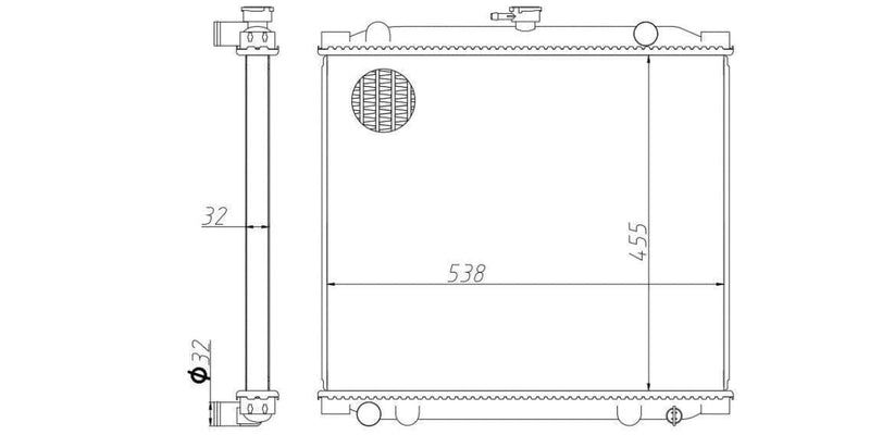 Radiator Gwm Ldv 2.2I 491Qe 2007-2009 at Modern Auto Parts!