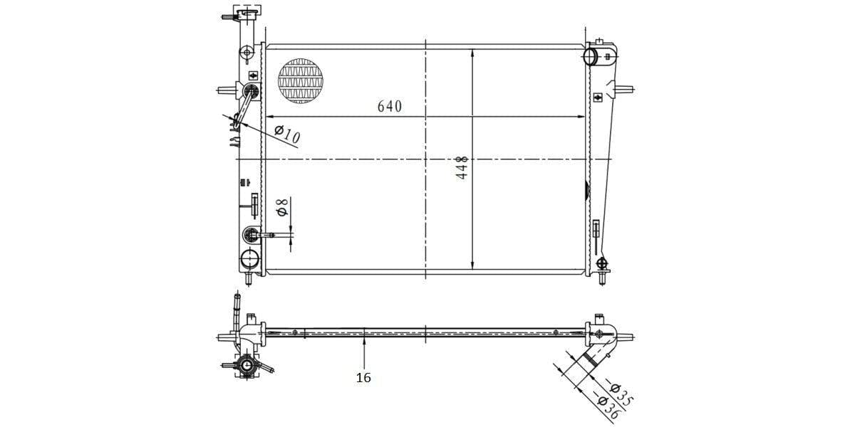 Radiator Hyundai Tucson 2.0,2.7,Sportage 2.0,2.7 G4Gc,G6Ba 2004-2010 at Modern Auto Parts!