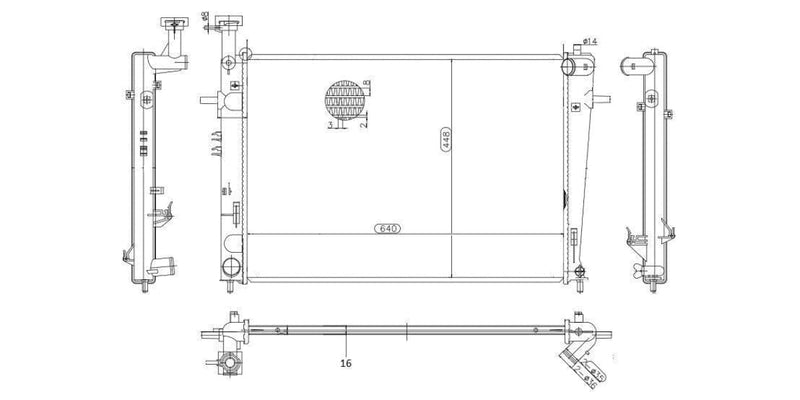 Radiator Hyundai Tucson 2.0,Kia Sportage 2 2.0 G4Gc 2004-2010 at Modern Auto Parts!