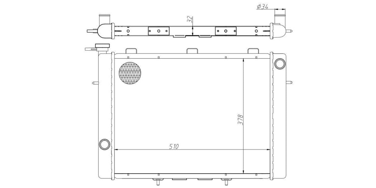 Radiator Isuzu Kb160,Kb200,Kb230,260 4Za1,4Zc1,4Zd1,4Ze1 1989-1997 at Modern Auto Parts!