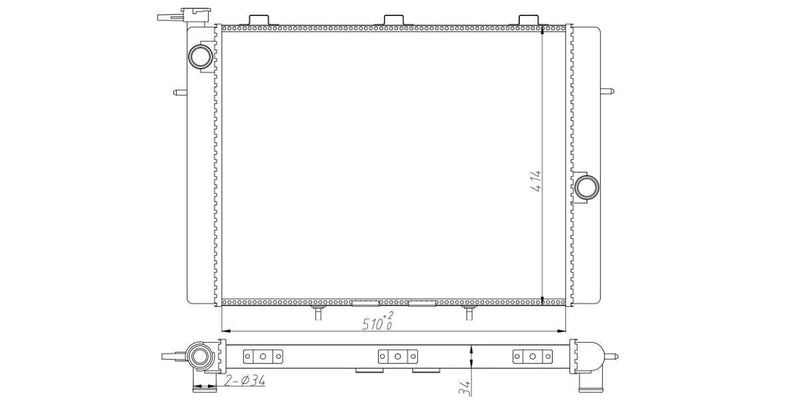 Radiator Isuzu Kb250D,Kb280Dt 4Ja1,4Jb1T 1989-2004 at Modern Auto Parts!